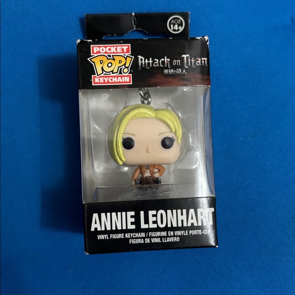 Funimation Other - Attack On Titan Keychain Annie Leonhart Still In Box Funimation Funko Pop NWOTS